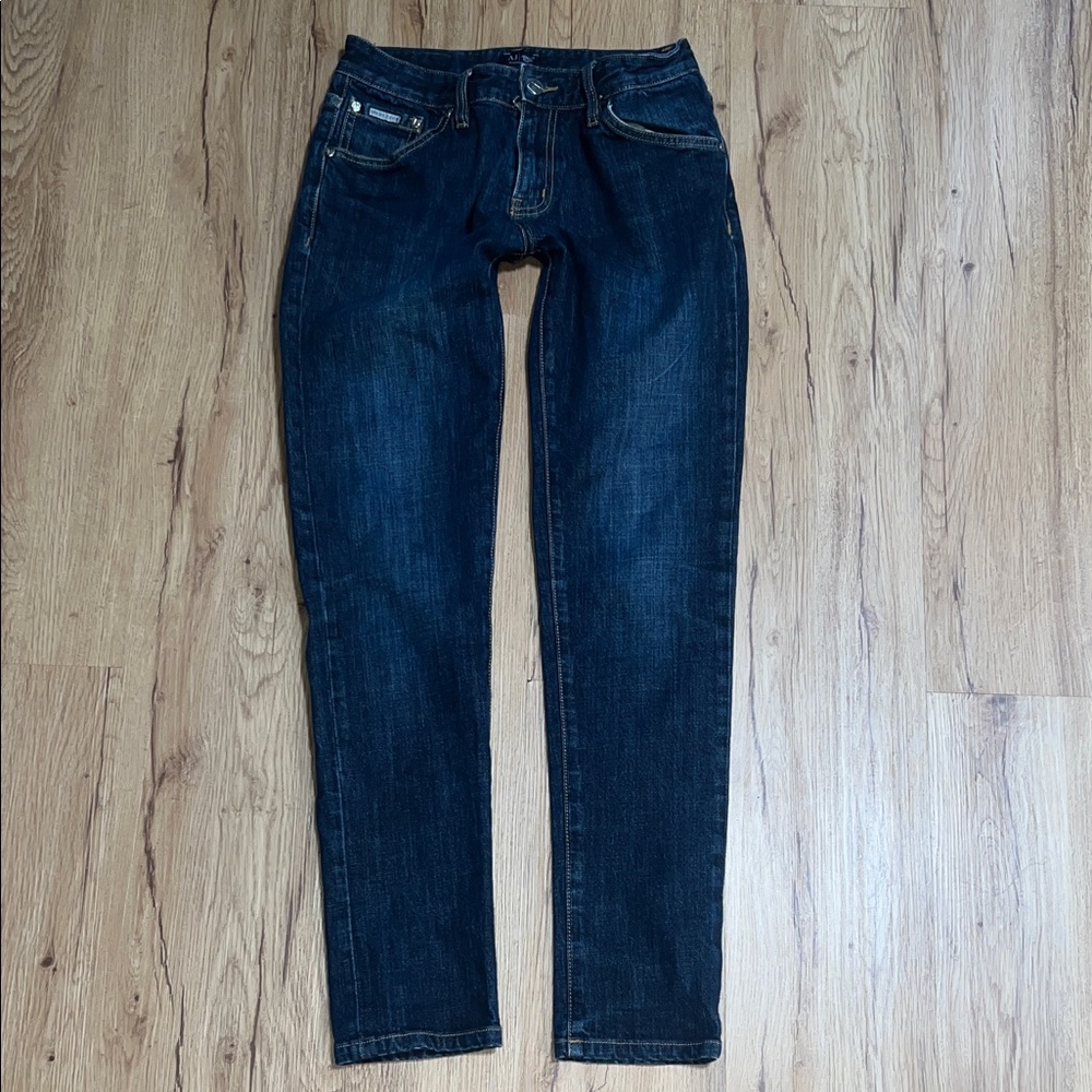 Armani Jeans Women's Slim Fit Dark Blue Denim